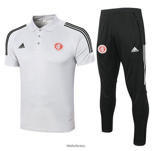 Achetés Kit d'entrainement Maillot SC Internacional POLO 2020/21 Gris Clair