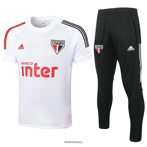 Nouveaux Kit d'entrainement Maillot Sao Paulo 2020/21 Blanc