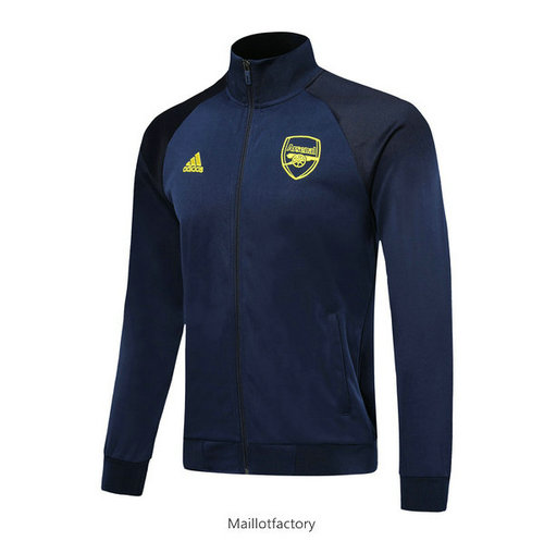 Pas cher Veste Arsenal 2019/20 Bleu Marine Col Haut