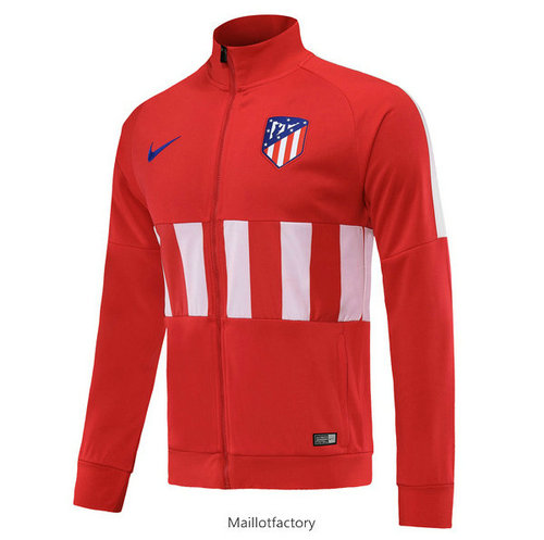 Pas cher Veste Atletico Madrid 2019/20 Rouge/Blanc Col Haut