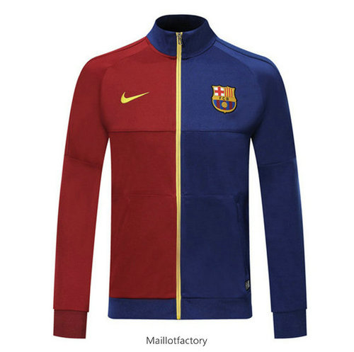 Pas cher Veste Barcelone 2019/20 Bleu/Rouge