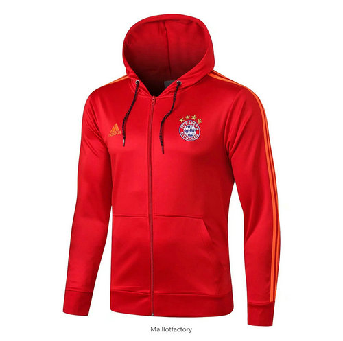 Achetez Veste a Capuche Bayern Munich 2019/20 Rouge/Bleu Marine