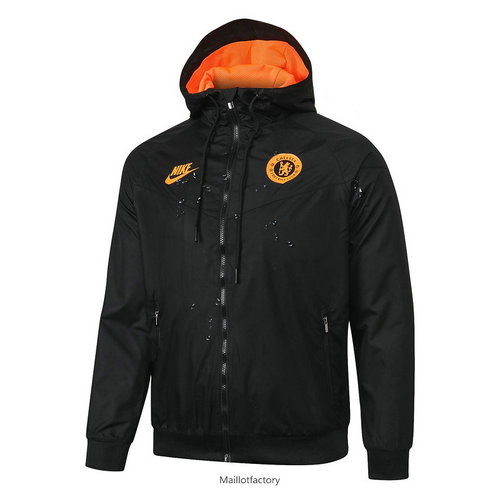 Pas cher Coupe vent Chelsea 2019/20 Noir/Orange