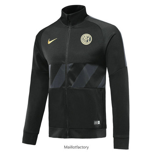 Nouveaux Veste Inter Milan 2019/20 Noir Col Haut