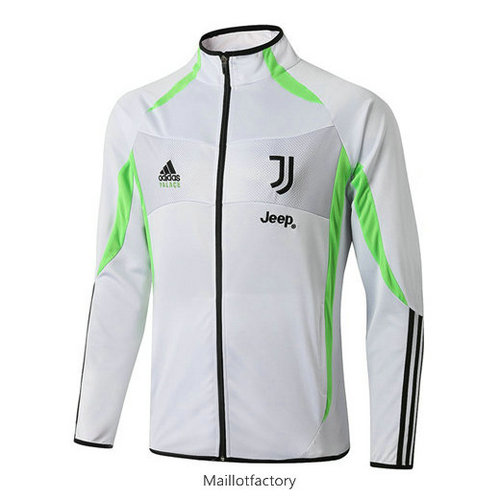 Prix Veste Juventus 2019/20 Blanc/Vert bande