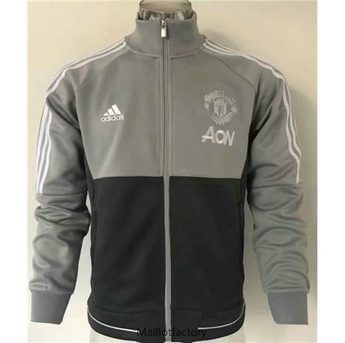 Nouveaux Veste Manchester United 2019/20 Noir/Gris