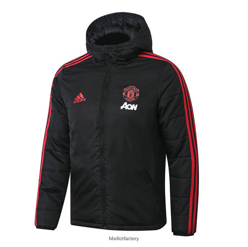 Achat Veste a Capuche Manchester United 2019/20 Doudoune Noir