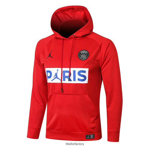 Achat Veste a Capuche PSG Jordan 2020/21 Rouge/Blanc/Bleu