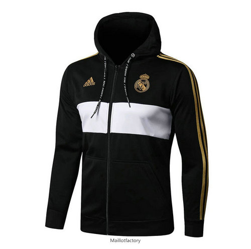 Flocage Veste a Capuche Real Madrid 2019/20 Noir/Blanc