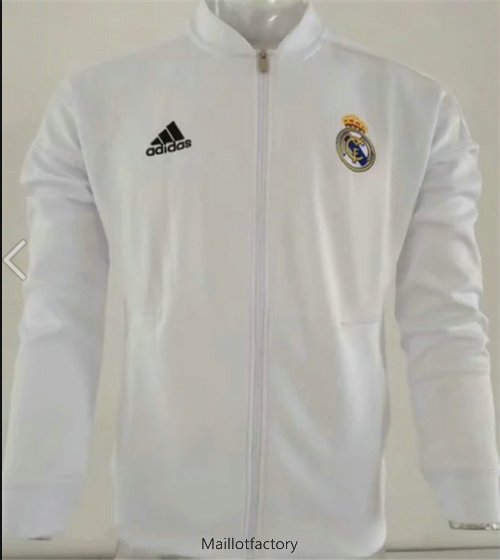 Soldes Veste Real Madrid 2019/20 Blanc