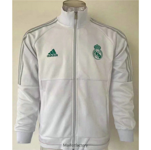 Achat Veste Real Madrid 2019/20 Blanc Col haut