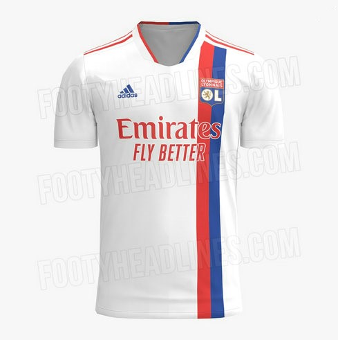 Pas cher Maillot du Lyon 2021/22 Domicile